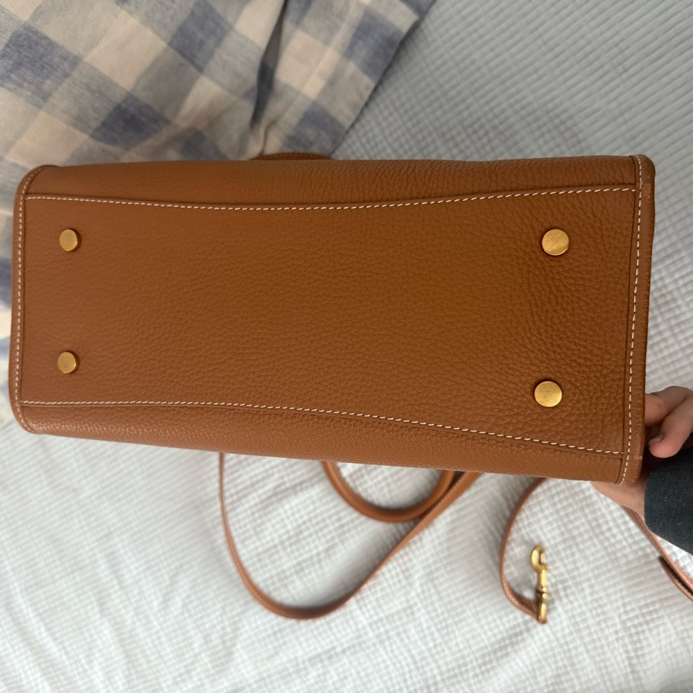 Quince Tan Leather Satchel - Picture 8 of 8